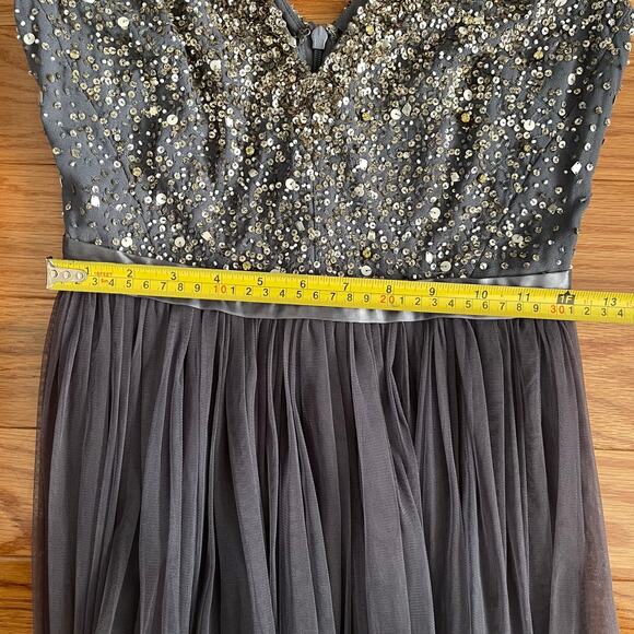 BHLDN Avery Bridesmaid Dress Womens Sz 0 Hydrangea Fairy Sequined Formal Whimsy - Picture 15 of 16